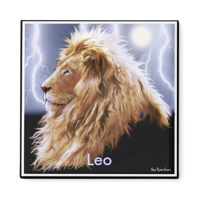 "LEO" Astrology Art Magnet by RavenSpiritPrints