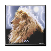"LEO" Astrology Art Magnet
