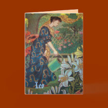 "Leo" Astrology Sign Card cards