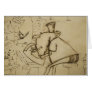 Leo at desk - Greeting Card (blank)