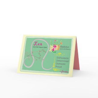 Leo Birthday Card