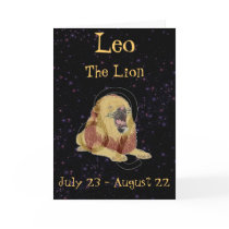 Leo Birthday Card by pollop Leo Birthday Card