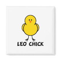 Leo Chick magnets by chicktshirts8 Leo Chick magnets
