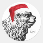 Leo Christmas Stickers