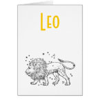 Leo Constellation card