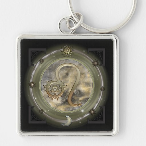 Leo Custom Color Premium Keychain