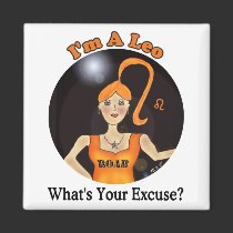 Leo Excuse Magnet by Victoreeah Leo Excuse Magnet