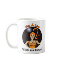 Leo Excuse Mug by Victoreeah Leo Excuse Mug