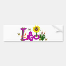 Leo Flowers Bumper Stickers