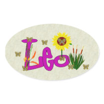 Leo Flowers stickers