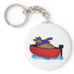 Leo Goes Boating Keychains