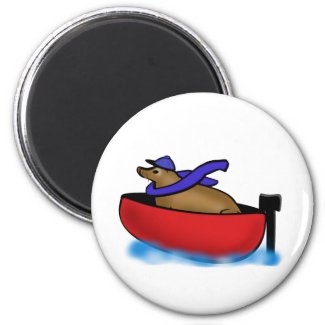 Leo Goes Boating magnet