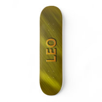 leo gold custom skateboard deck by mantisgraffix by mantisgraffix leo gold custom skateboard deck by mantisgraffix