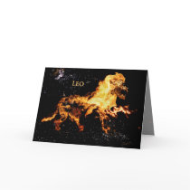 Leo - Greeting Card by BartBoese Leo - Greeting Card