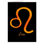Leo Greeting Card- Blank