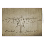 Leo in Rain - Greeting Card (blank)