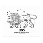 Leo (July 23rd - August 22nd) Postcard