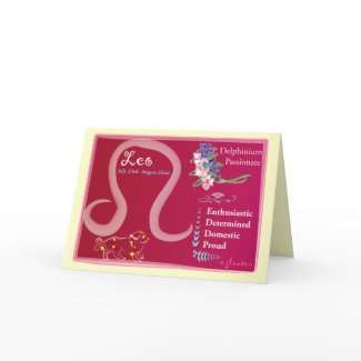 Leo Birthday Card