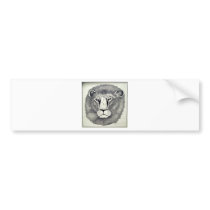 Leo Lion by Piliero bumper stickers