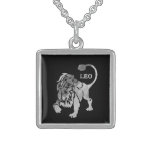 Leo Lion Silver  Zodiac Locket