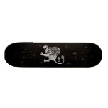 Leo Lion Silver Zodiac Skateboard Deck