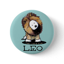 LEO Lion Westie Pinback Button buttons