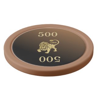 Leo Lion Zodiac Poker Chip Set