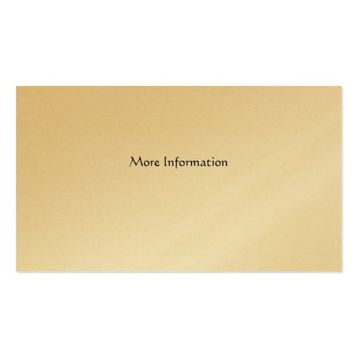 Leo Lion Zodiac Star Sign Gold Vet Bookmark Business Card Template (back side)