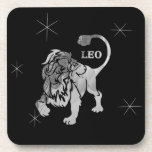 Leo Lion Zodiac Symbol Celestial Coasters