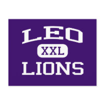 Leo - Lions - Leo High School - Leo Indiana postcards