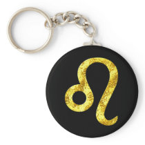 leo-lucky-black-gold-keychain