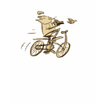 leo on bike t-shirts