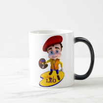 Leo on Yellow Palette Mug mugs