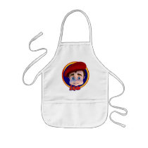 Leo Portrait on Circle Background Apron aprons