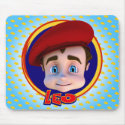 Leo Portrait on Circle Mousepad