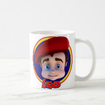 Leo Portrait with Logo Mug mugs
