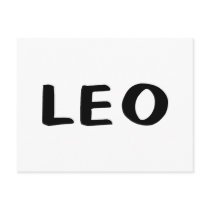 Leo postcards