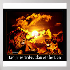 Leo poster print