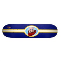 Leo Racing Stripes Blue Skateboard skateboards