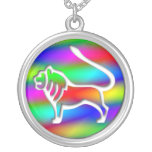 Leo Rainbow Color Lion Sterling Silver necklaces
