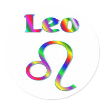 Leo Rainbow stickers by TLArnold3 Leo Rainbow stickers