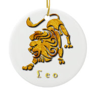 Leo Sign Ornament ornament