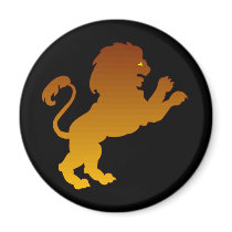 Leo Silhouette magnets by YellowRoseGallery Leo Silhouette magnets
