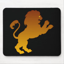 Leo Silhouette mousepads by YellowRoseGallery Leo Silhouette mousepads