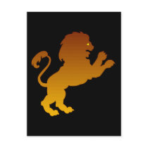 Leo Silhouette postcards by YellowRoseGallery Leo Silhouette postcards