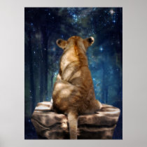 Leo stars sign poster