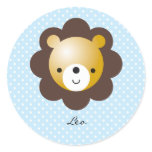 Leo Round Sticker