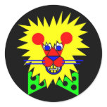 Leo Round Sticker