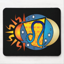 Leo Symbol mousepads by YellowRoseGallery Leo Symbol mousepads