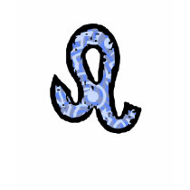 Leo Symbol (style1_blue) t-shirt by AstrologicalDesigns Leo Symbol (style1_blue) t-shirt